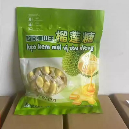 越南特产喜糖猫山王榴莲糖400克